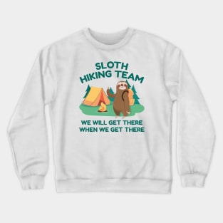 Sloth Hiking Team Crewneck Sweatshirt
